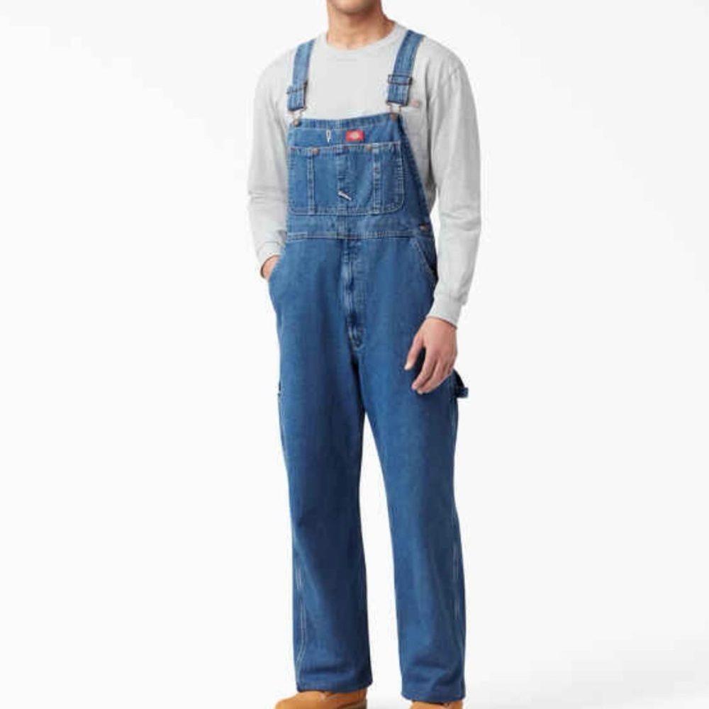 Dickies Stonewashed Indigo Bib Overalls